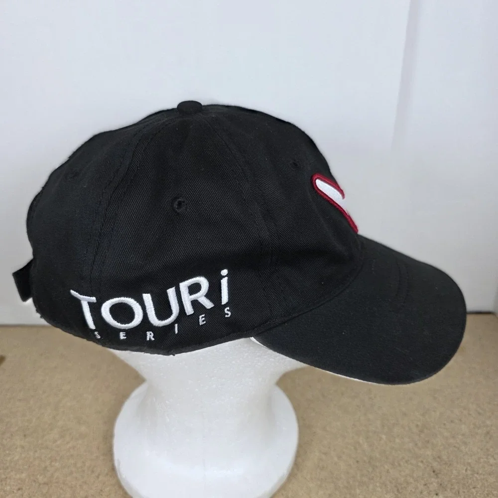 Callaway Odyssey Razr Black Pillbox Hat golfing Cotton tour‎ Black white